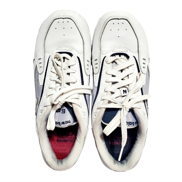 New Balance Womens White Achieve 555 Lace Up Athletic Walking Shoes Size 9 - Picture 5 of 16